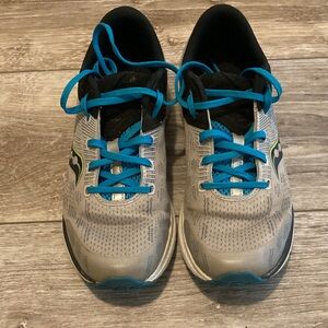 Saucony Gray and Blue Athletic Shoes